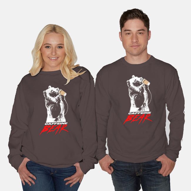 The Caffeine Bear-unisex crew neck sweatshirt-Boggs Nicolas