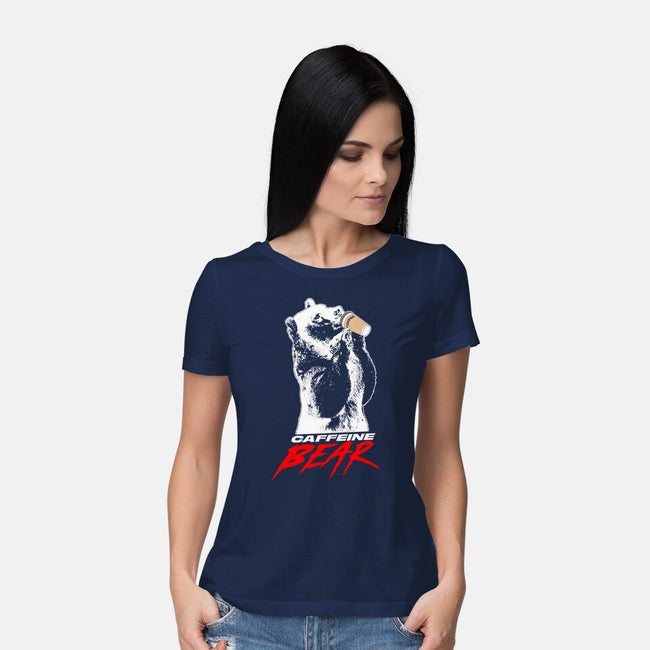 The Caffeine Bear-womens basic tee-Boggs Nicolas