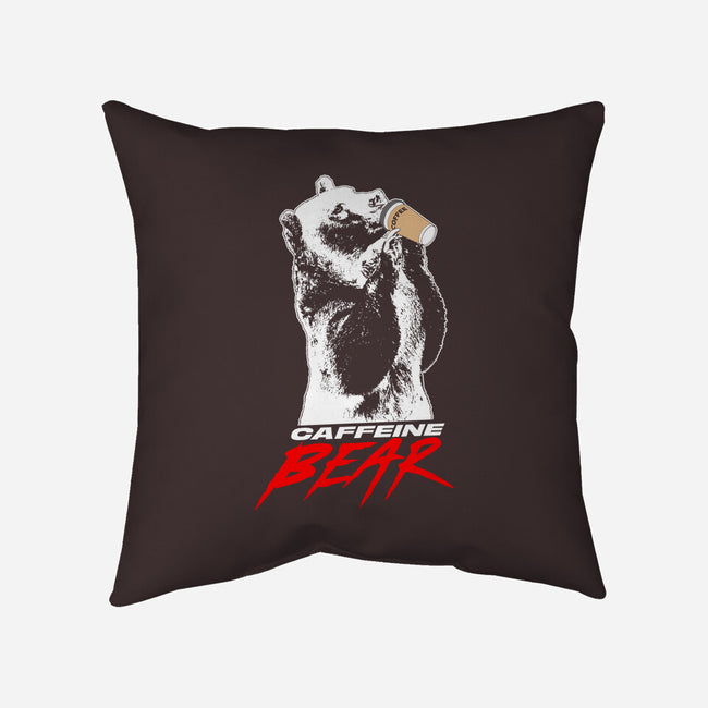 The Caffeine Bear-none removable cover w insert throw pillow-Boggs Nicolas