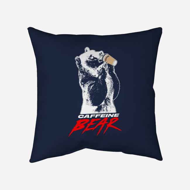 The Caffeine Bear-none removable cover w insert throw pillow-Boggs Nicolas