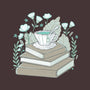Books And Tea-none removable cover throw pillow-xMorfina