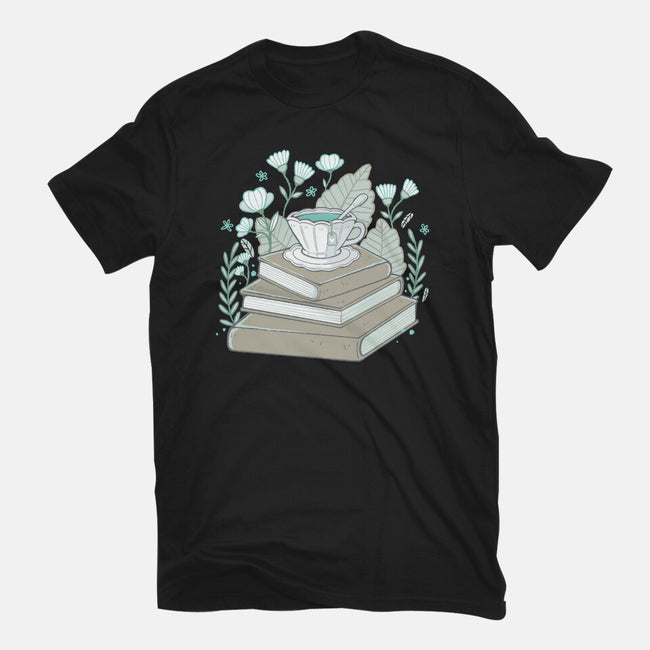 Books And Tea-womens fitted tee-xMorfina