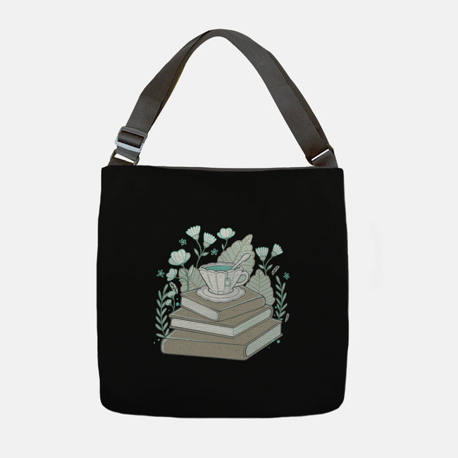 Books And Tea-none adjustable tote bag-xMorfina