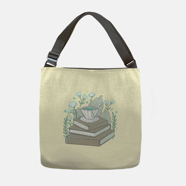 Books And Tea-none adjustable tote bag-xMorfina