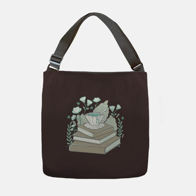 Books And Tea-none adjustable tote bag-xMorfina