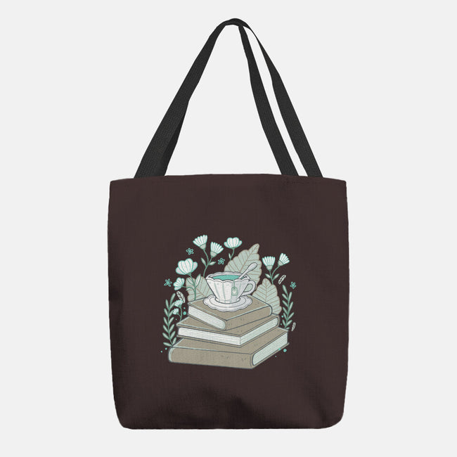 Books And Tea-none basic tote bag-xMorfina