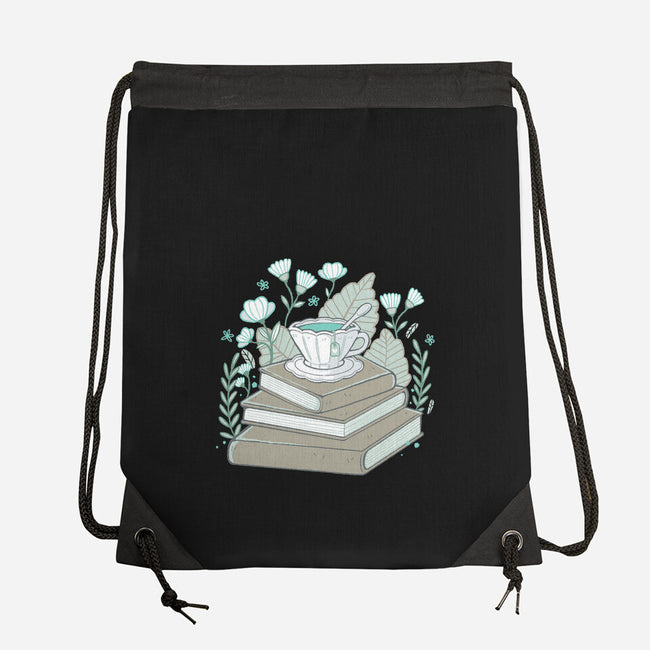 Books And Tea-none drawstring bag-xMorfina