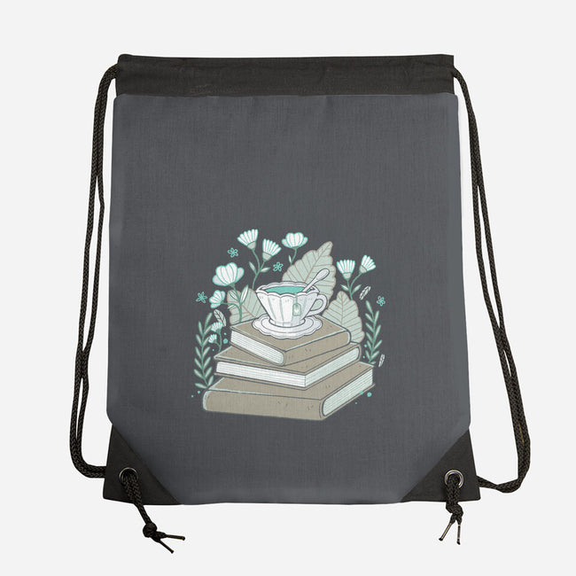 Books And Tea-none drawstring bag-xMorfina