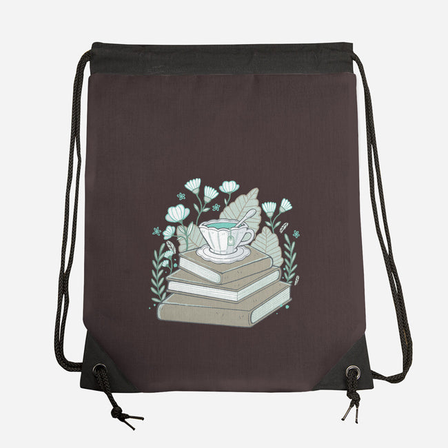 Books And Tea-none drawstring bag-xMorfina