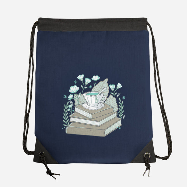 Books And Tea-none drawstring bag-xMorfina