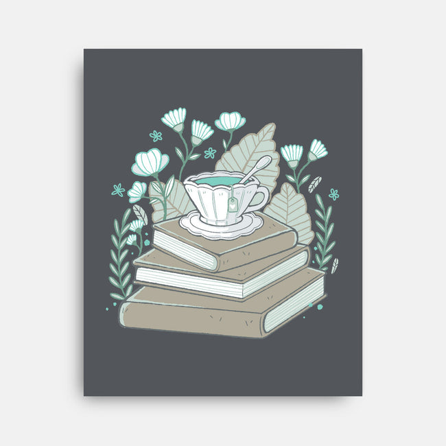 Books And Tea-none stretched canvas-xMorfina