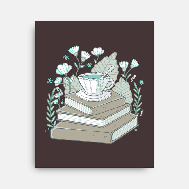 Books And Tea-none stretched canvas-xMorfina