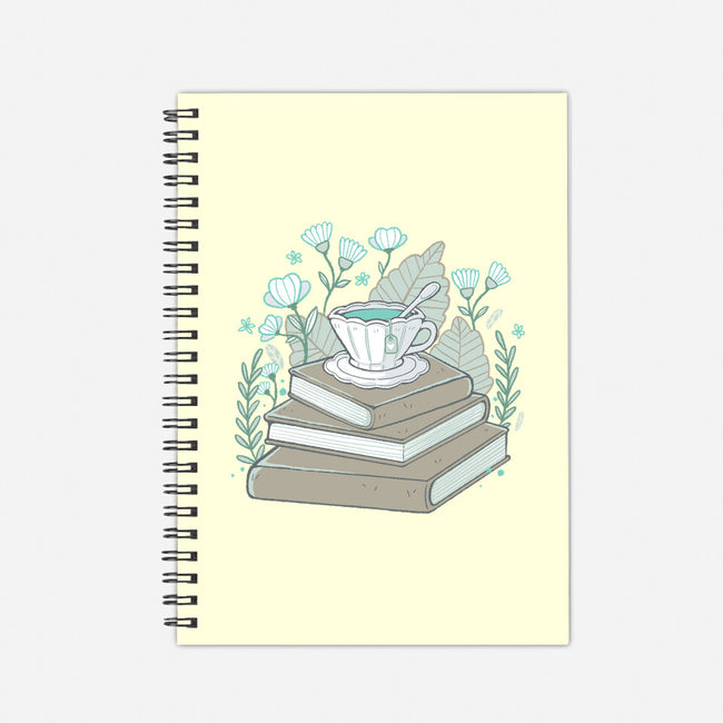 Books And Tea-none dot grid notebook-xMorfina
