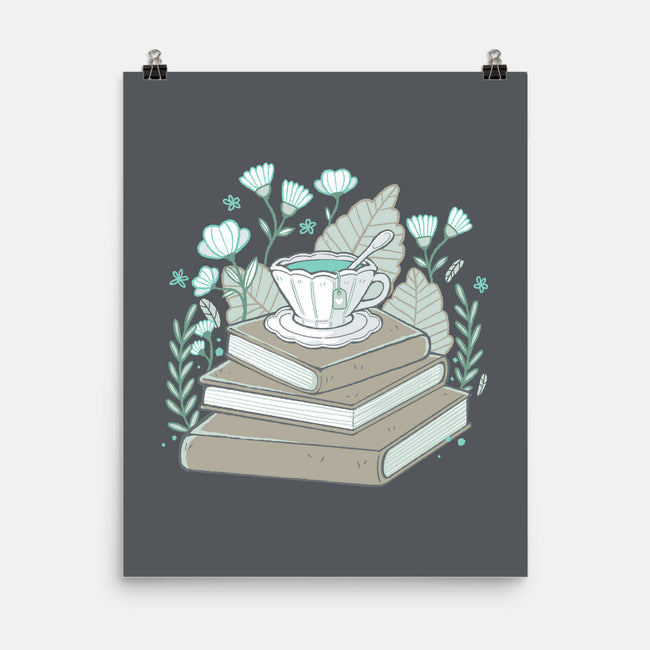 Books And Tea-none matte poster-xMorfina