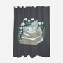 Books And Tea-none polyester shower curtain-xMorfina