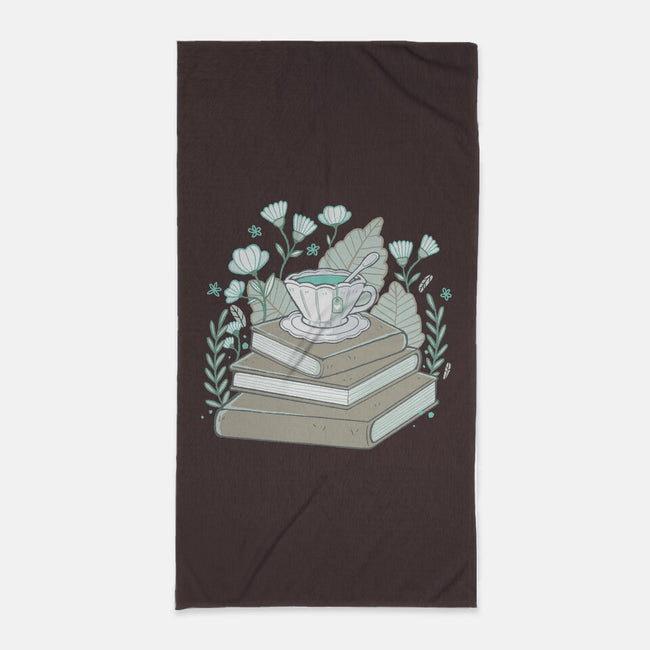 Books And Tea-none beach towel-xMorfina