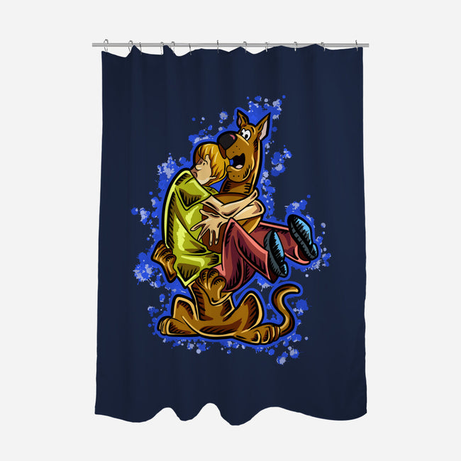 Please Hug Me-none polyester shower curtain-nickzzarto