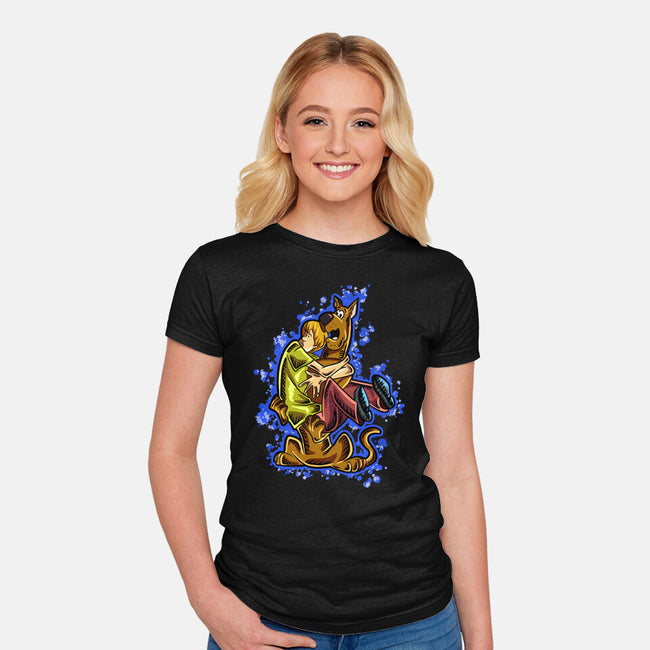 Please Hug Me-womens fitted tee-nickzzarto