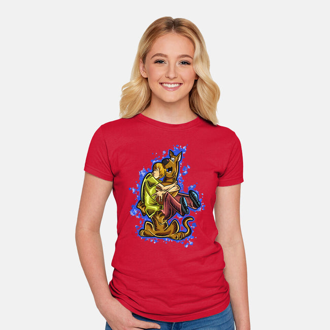 Please Hug Me-womens fitted tee-nickzzarto