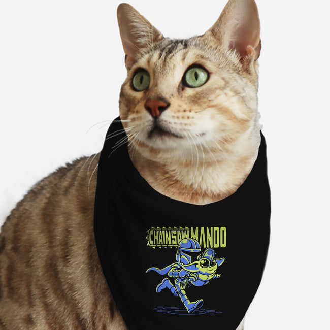 Chainsaw Mando-cat bandana pet collar-estudiofitas