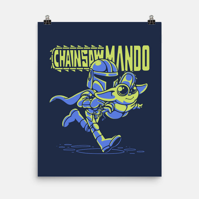 Chainsaw Mando-none matte poster-estudiofitas