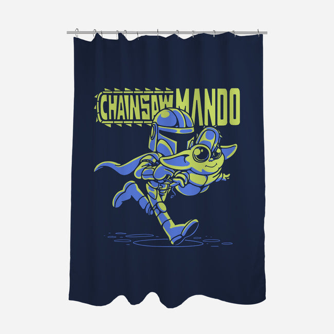 Chainsaw Mando-none polyester shower curtain-estudiofitas