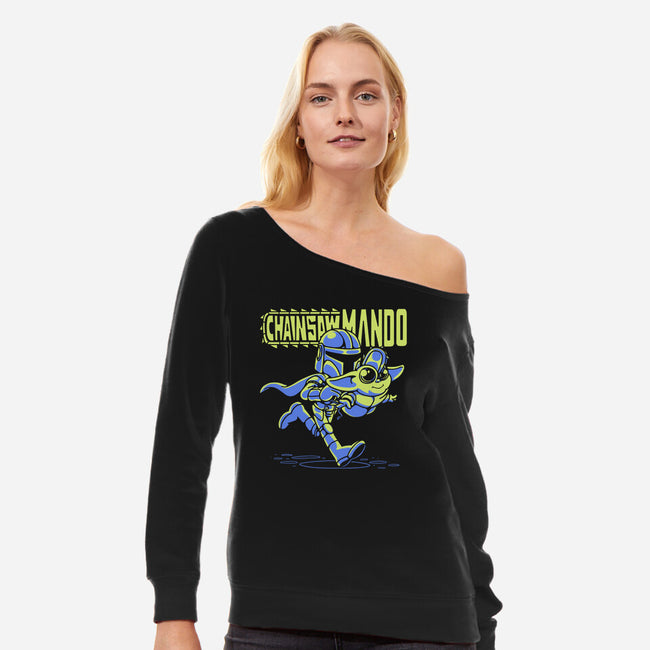 Chainsaw Mando-womens off shoulder sweatshirt-estudiofitas