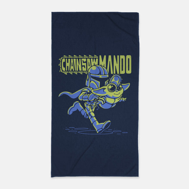 Chainsaw Mando-none beach towel-estudiofitas