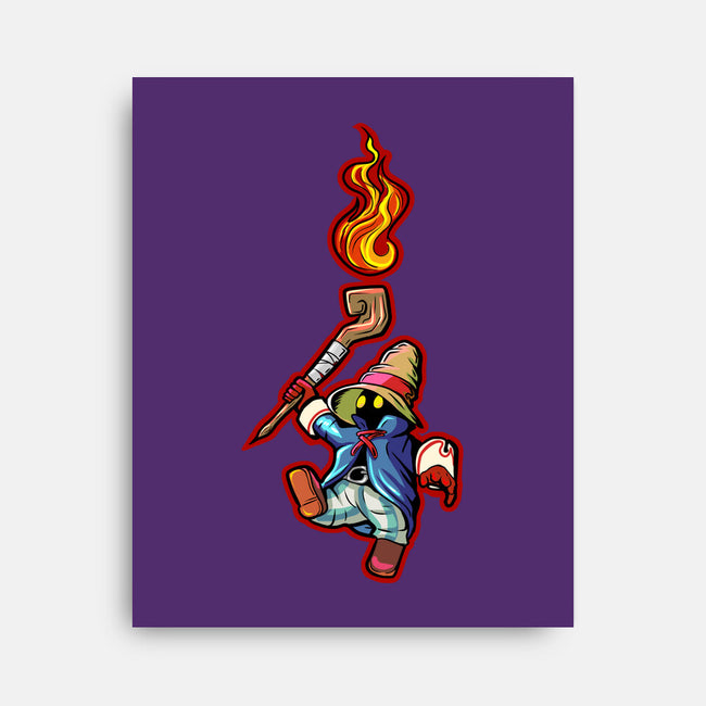 Cast Pyro-none stretched canvas-nickzzarto