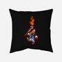 Cast Pyro-none removable cover w insert throw pillow-nickzzarto