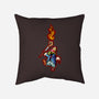 Cast Pyro-none removable cover w insert throw pillow-nickzzarto