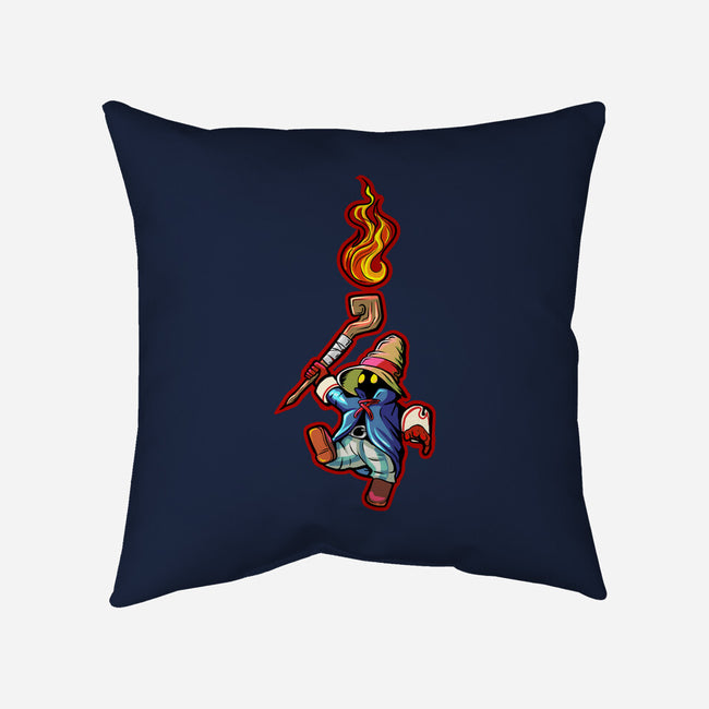 Cast Pyro-none removable cover w insert throw pillow-nickzzarto