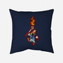 Cast Pyro-none removable cover w insert throw pillow-nickzzarto