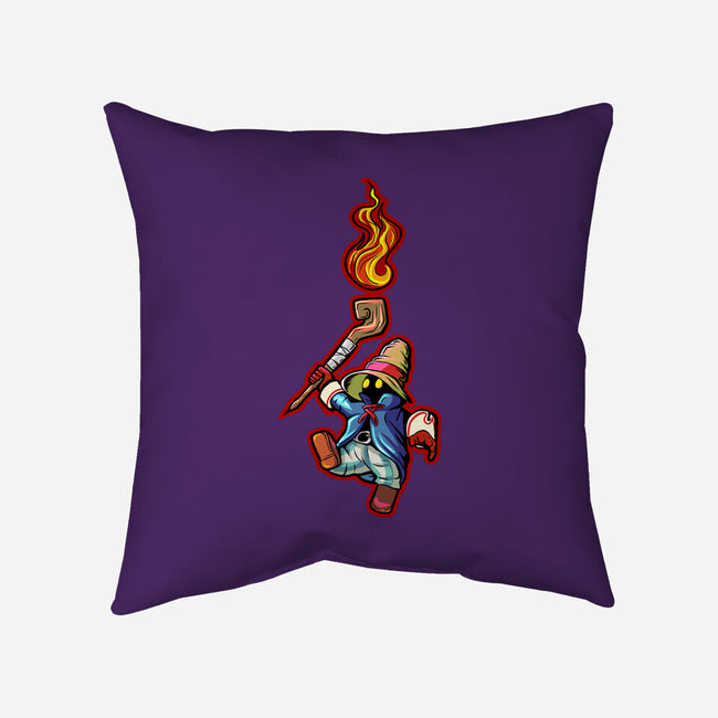 Cast Pyro-none removable cover w insert throw pillow-nickzzarto