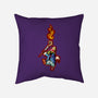 Cast Pyro-none removable cover w insert throw pillow-nickzzarto