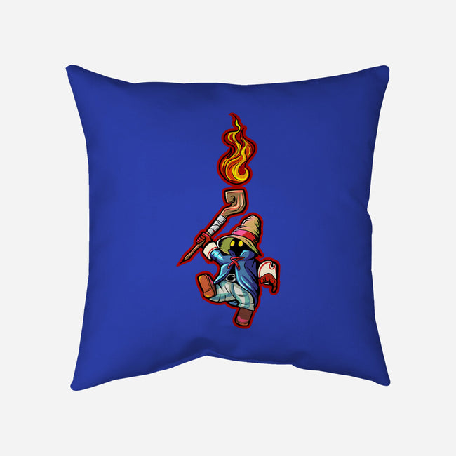 Cast Pyro-none removable cover w insert throw pillow-nickzzarto