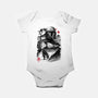 Bounty Hunter In The Desert Sumi-e-baby basic onesie-DrMonekers