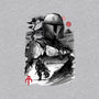 Bounty Hunter In The Desert Sumi-e-unisex crew neck sweatshirt-DrMonekers