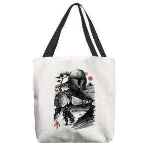 Bounty Hunter In The Desert Sumi-e