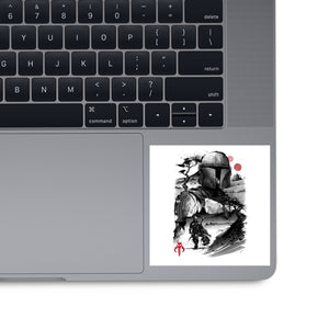 Bounty Hunter In The Desert Sumi-e