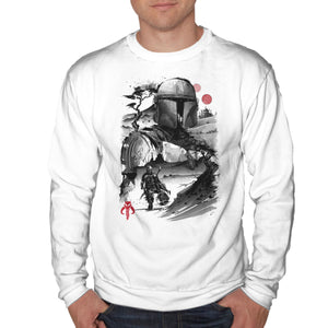 Bounty Hunter In The Desert Sumi-e