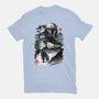 Bounty Hunter In The Desert Sumi-e-mens heavyweight tee-DrMonekers