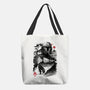 Bounty Hunter In The Desert Sumi-e-none basic tote bag-DrMonekers