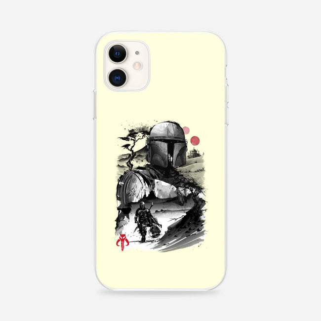 Bounty Hunter In The Desert Sumi-e-iphone snap phone case-DrMonekers