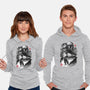 Bounty Hunter In The Desert Sumi-e-unisex pullover sweatshirt-DrMonekers