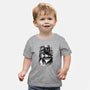 Bounty Hunter In The Desert Sumi-e-baby basic tee-DrMonekers