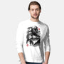 Bounty Hunter In The Desert Sumi-e-mens long sleeved tee-DrMonekers