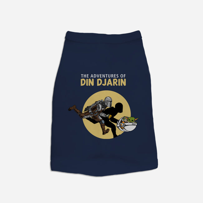 The Adventures Of Din Djarin-dog basic pet tank-joerawks