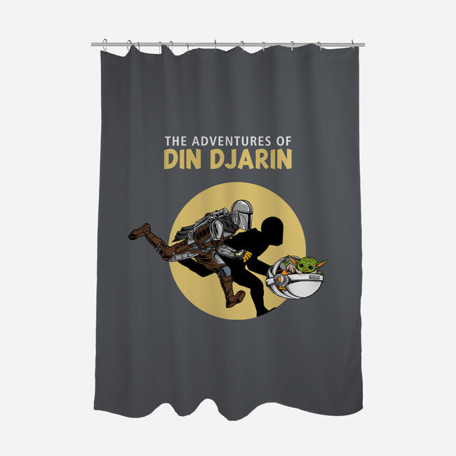 The Adventures Of Din Djarin-none polyester shower curtain-joerawks