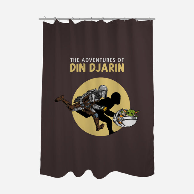 The Adventures Of Din Djarin-none polyester shower curtain-joerawks